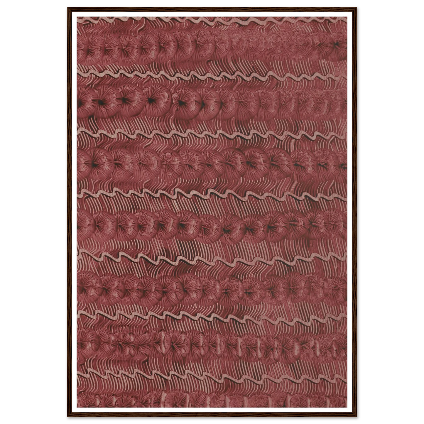 Kleisterpapier (Streifendekor) (1890 - 1910) Art Print | Anker Kyster - Framed Poster - 30x40 cm / 12x16″ - Black frame