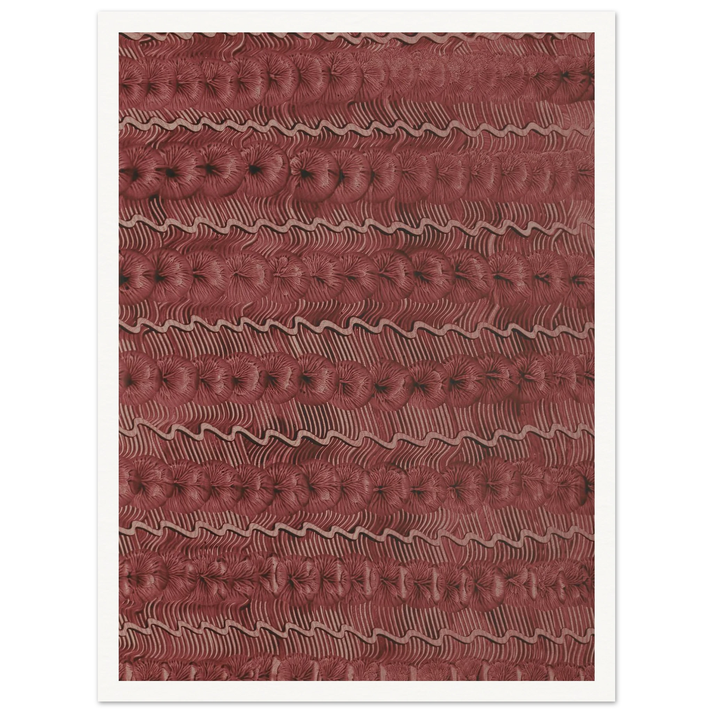 Kleisterpapier (Streifendekor) (1890 - 1910) Art Print | Anker Kyster - Framed Poster - 30x40 cm / 12x16″ - Black frame