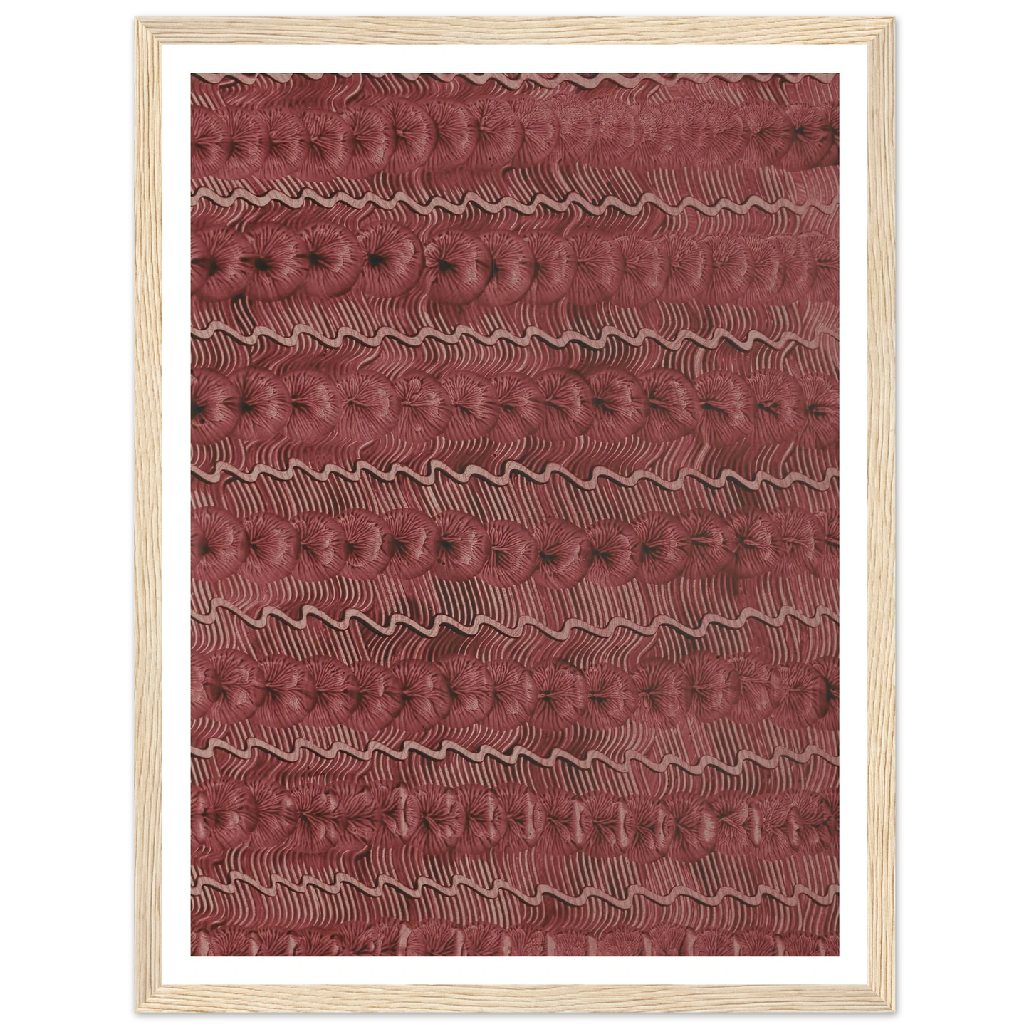 Kleisterpapier (Streifendekor) (1890 - 1910) Art Print | Anker Kyster - Framed Poster - 30x40 cm / 12x16″ - Black frame