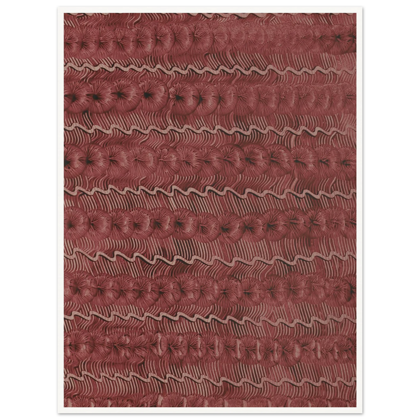 Kleisterpapier (Streifendekor) (1890 - 1910) Art Print | Anker Kyster - Framed Poster - 30x40 cm / 12x16″ - Black frame