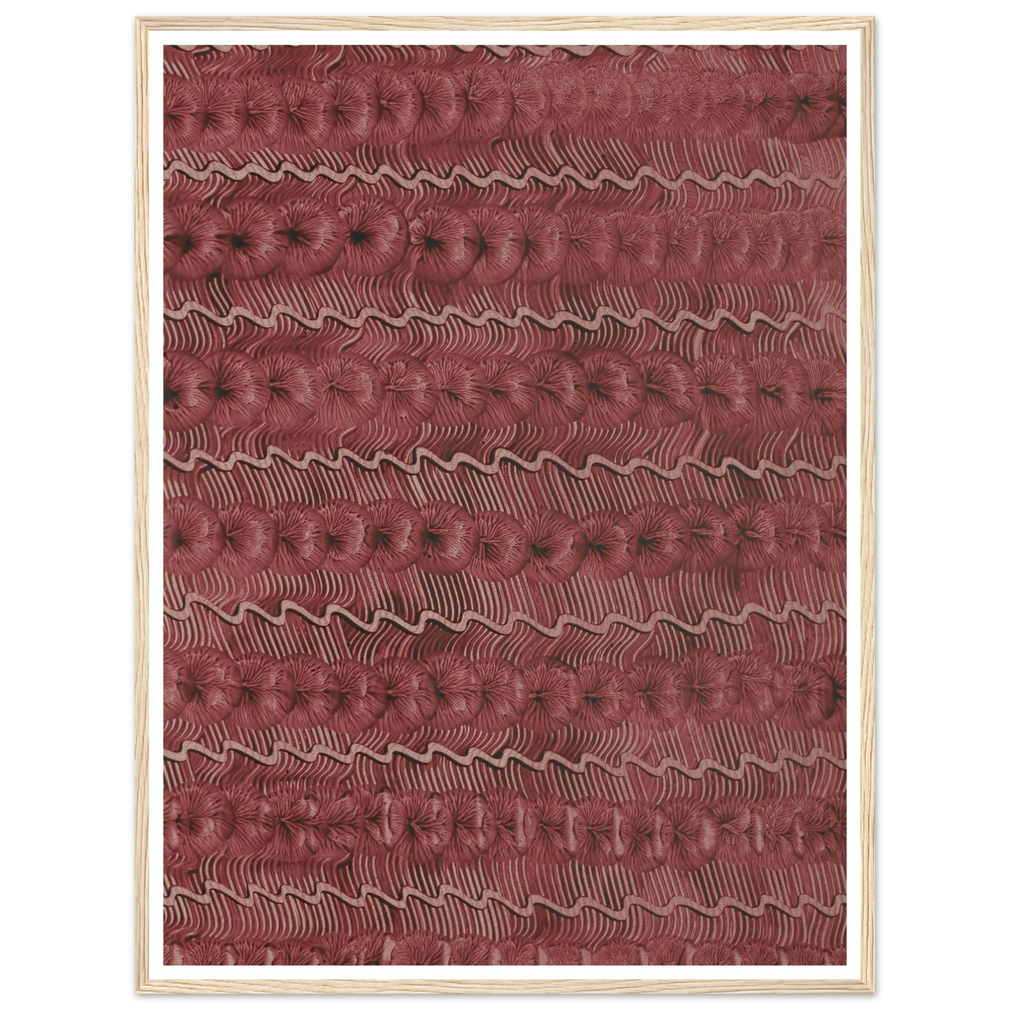 Kleisterpapier (Streifendekor) (1890 - 1910) Art Print | Anker Kyster - Framed Poster - 30x40 cm / 12x16″ - Black frame