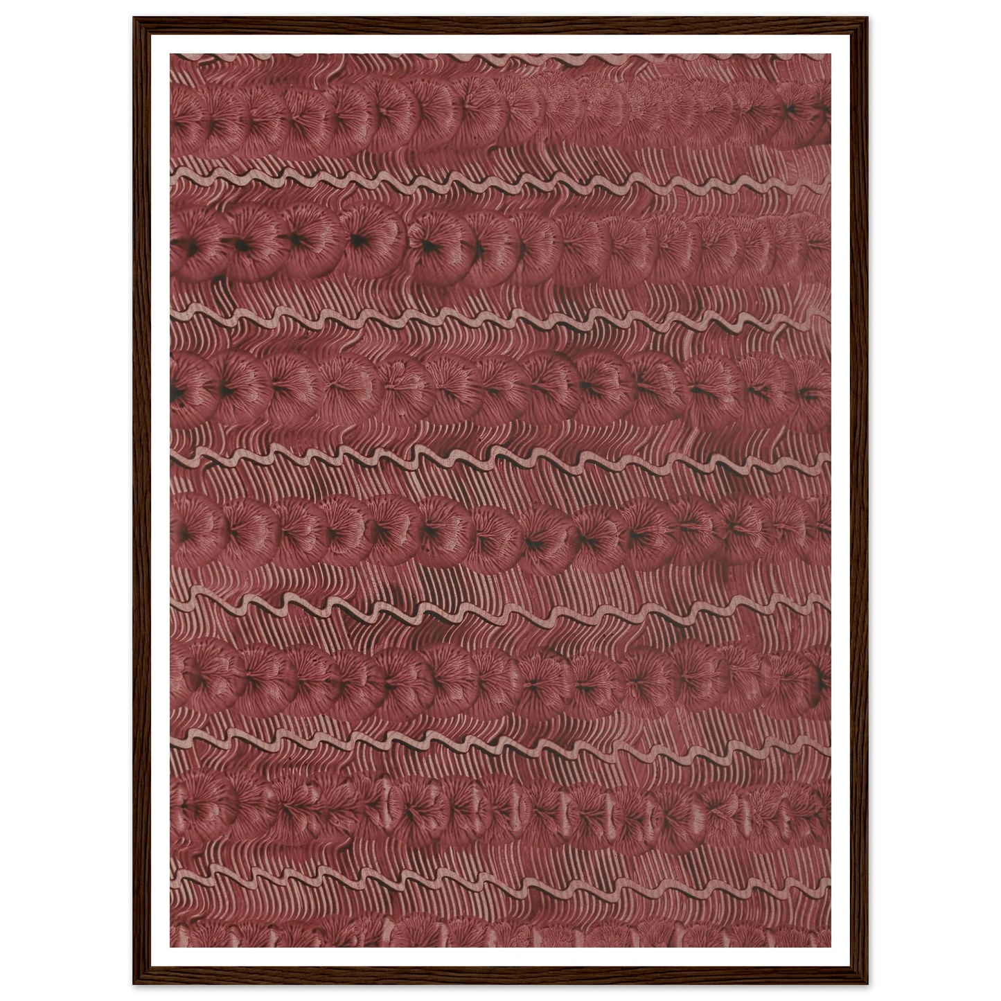 Kleisterpapier (Streifendekor) (1890 - 1910) Art Print | Anker Kyster - Framed Poster - 30x40 cm / 12x16″ - Black frame