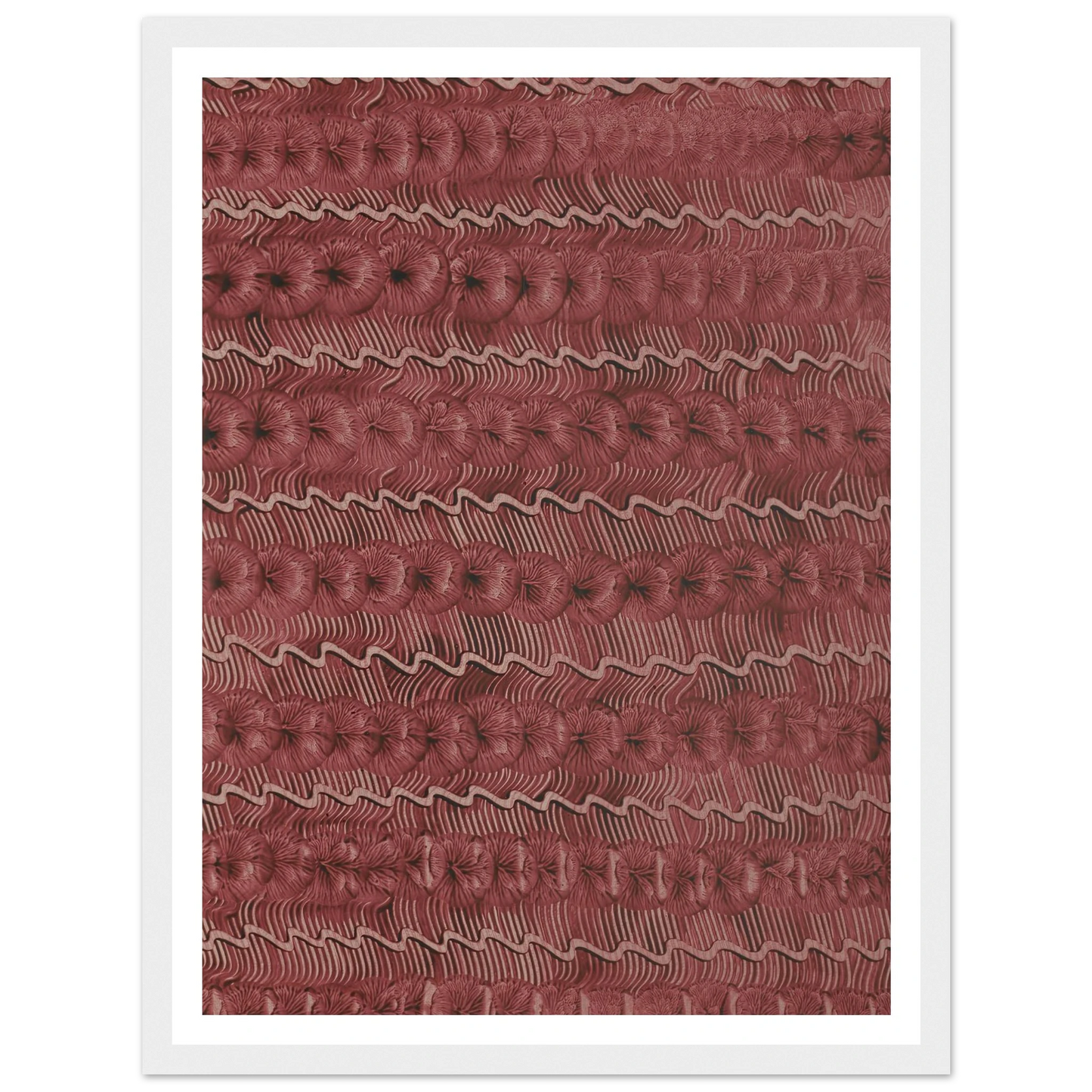 Kleisterpapier (Streifendekor) (1890 - 1910) Art Print | Anker Kyster - Framed Poster - 30x40 cm / 12x16″ - Black frame