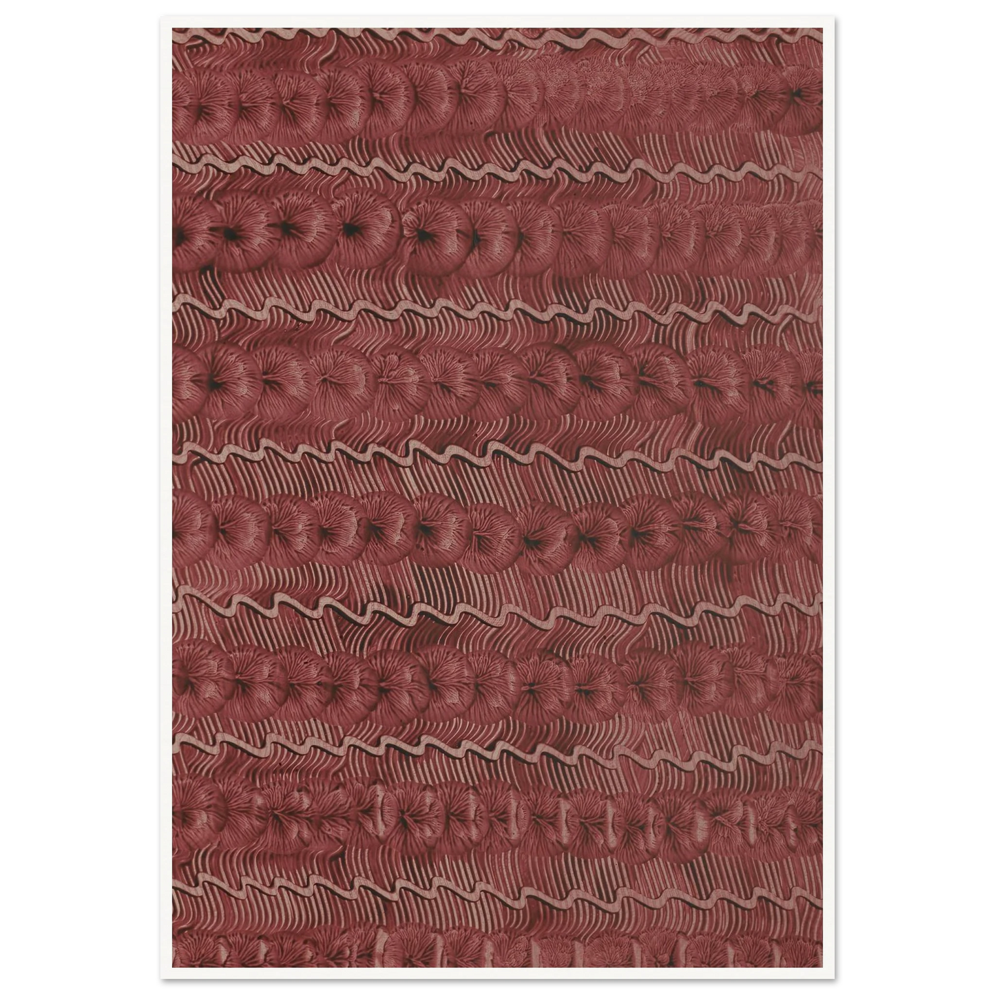 Kleisterpapier (Streifendekor) (1890 - 1910) Art Print | Anker Kyster - Framed Poster - 30x40 cm / 12x16″ - Black frame