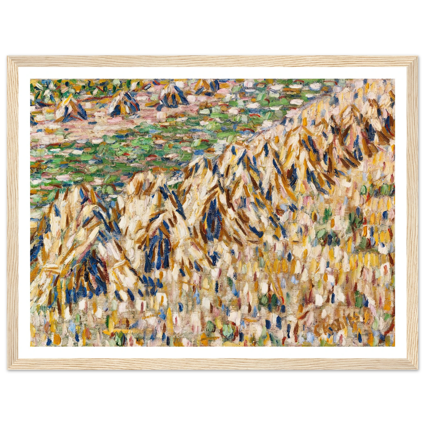 Kornpuppen im Kornfeld (1907) Art Print | Christian Rohlfs - Framed Poster - 30x40 cm / 12x16″ - Black frame