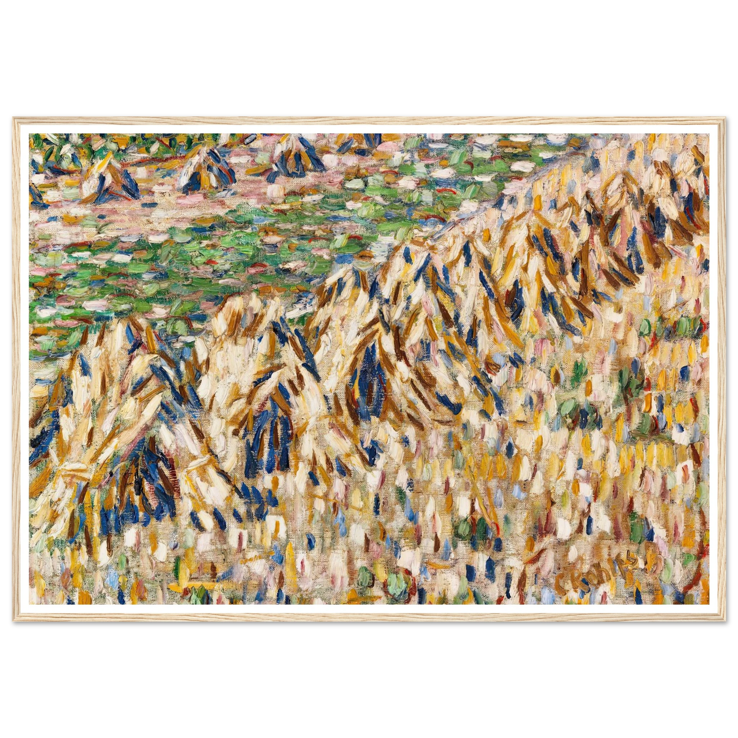 Kornpuppen im Kornfeld (1907) Art Print | Christian Rohlfs - Framed Poster - 30x40 cm / 12x16″ - Black frame