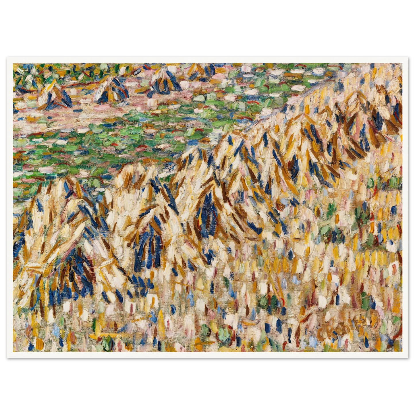 Kornpuppen im Kornfeld (1907) Art Print | Christian Rohlfs - Framed Poster - 30x40 cm / 12x16″ - Black frame