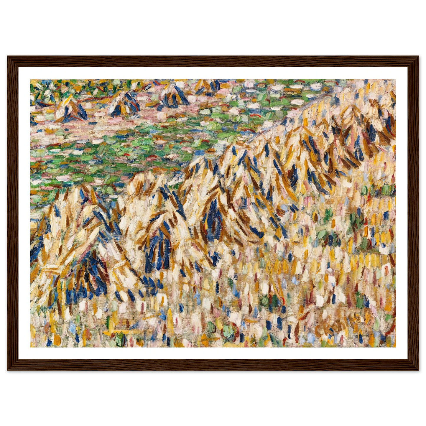 Kornpuppen im Kornfeld (1907) Art Print | Christian Rohlfs - Framed Poster - 30x40 cm / 12x16″ - Black frame