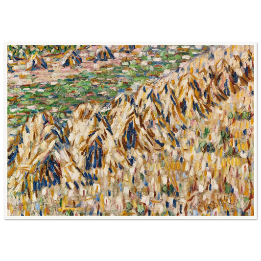 Kornpuppen im Kornfeld (1907) Art Print | Christian Rohlfs - Framed Poster - 30x40 cm / 12x16″ - Black frame