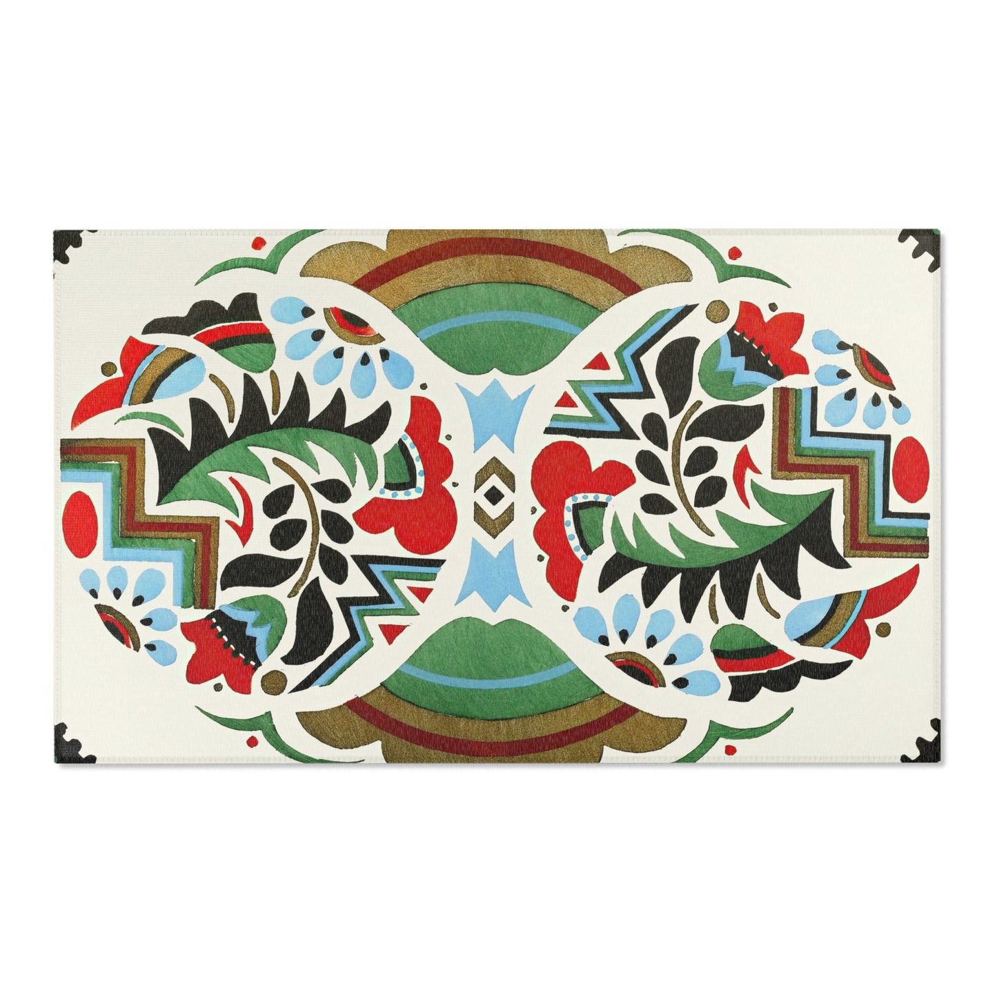 Kunstgewerbliche Schmuckformen fur die Flache Pl 19 (1920) Rug | Christian Stoll - - 36" × 24" - 