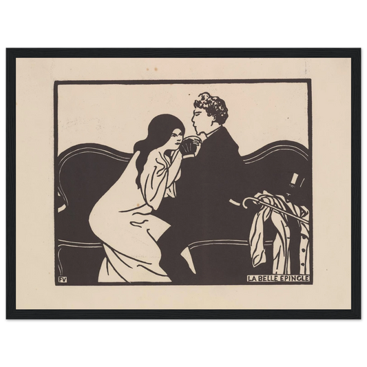 La belle épingle Art Print | Felix Vallotton - Framed Poster - 30x40 cm / 12x16″ - Black frame
