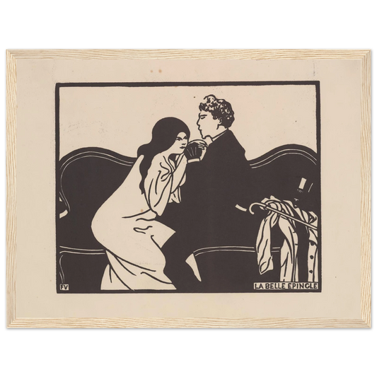 La belle épingle Art Print | Felix Vallotton - Framed Poster - 30x40 cm / 12x16″ - Black frame