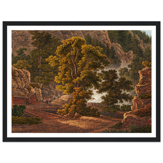 La Charbonniere Art Print | Peter Birmann - Framed Poster - 30x40 cm / 12x16″ - Black frame
