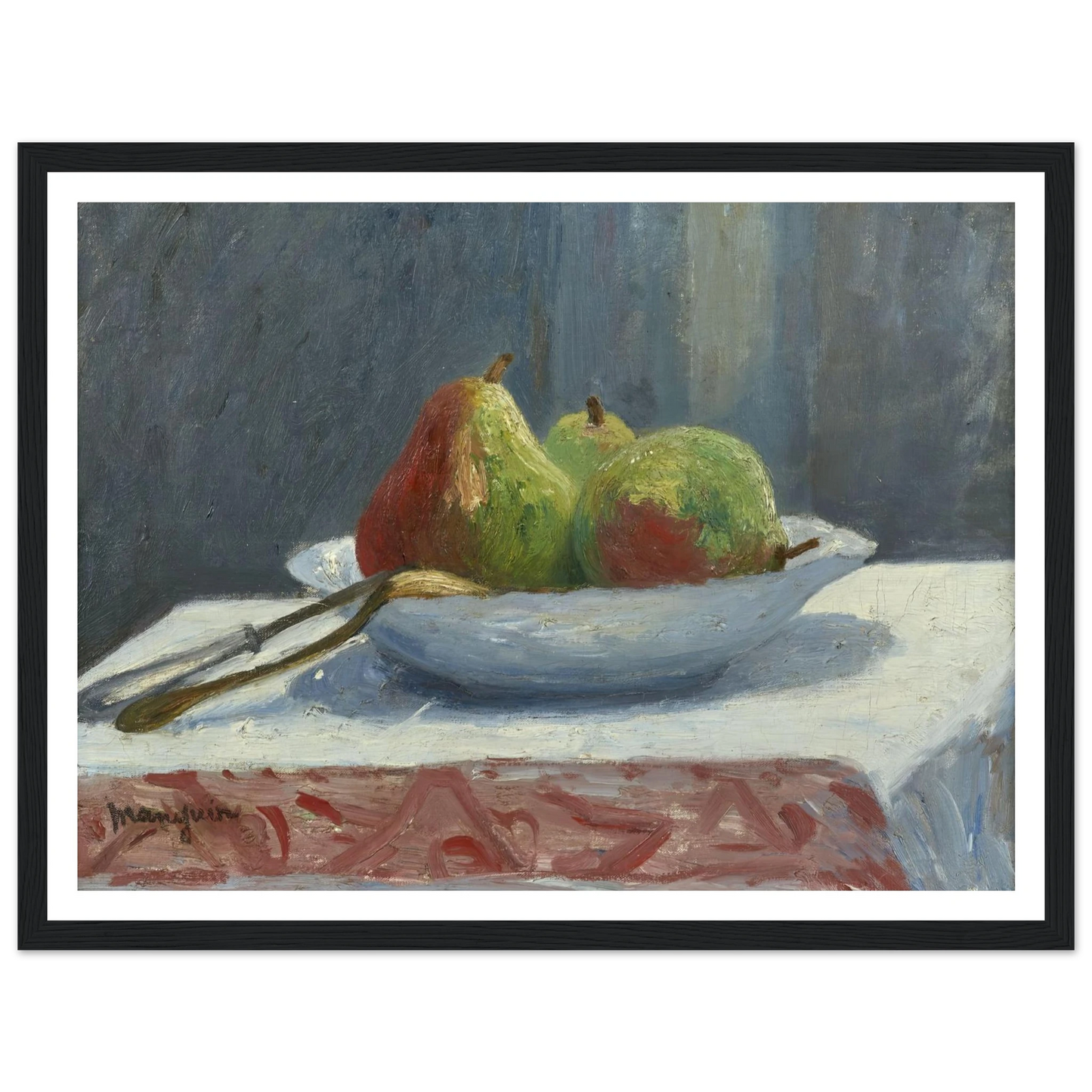 La coupe de poires (1903) Art Print | Henri Manguin - Framed Poster - 30x40 cm / 12x16″ - Black frame