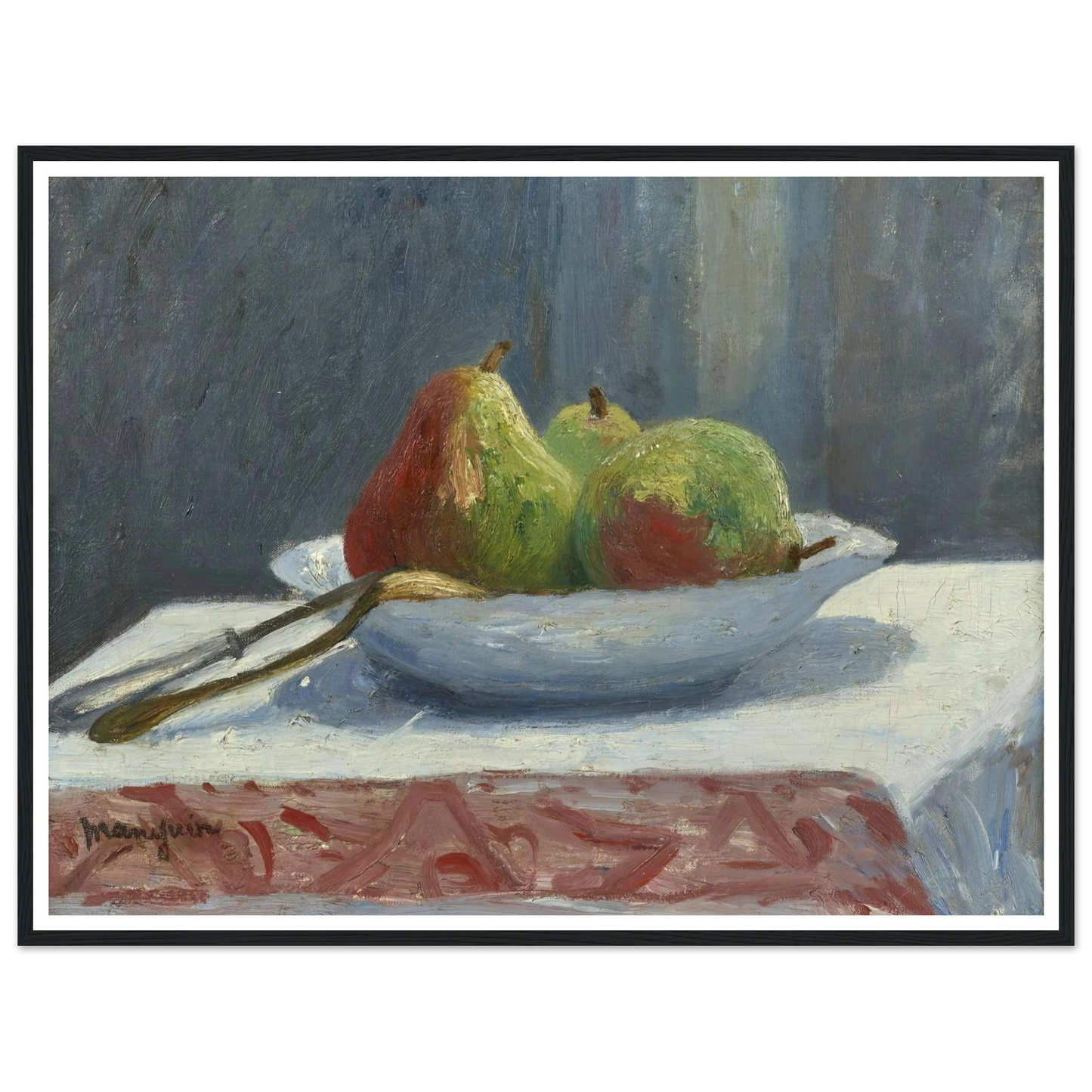 La coupe de poires (1903) Art Print | Henri Manguin - Framed Poster - 30x40 cm / 12x16″ - Black frame