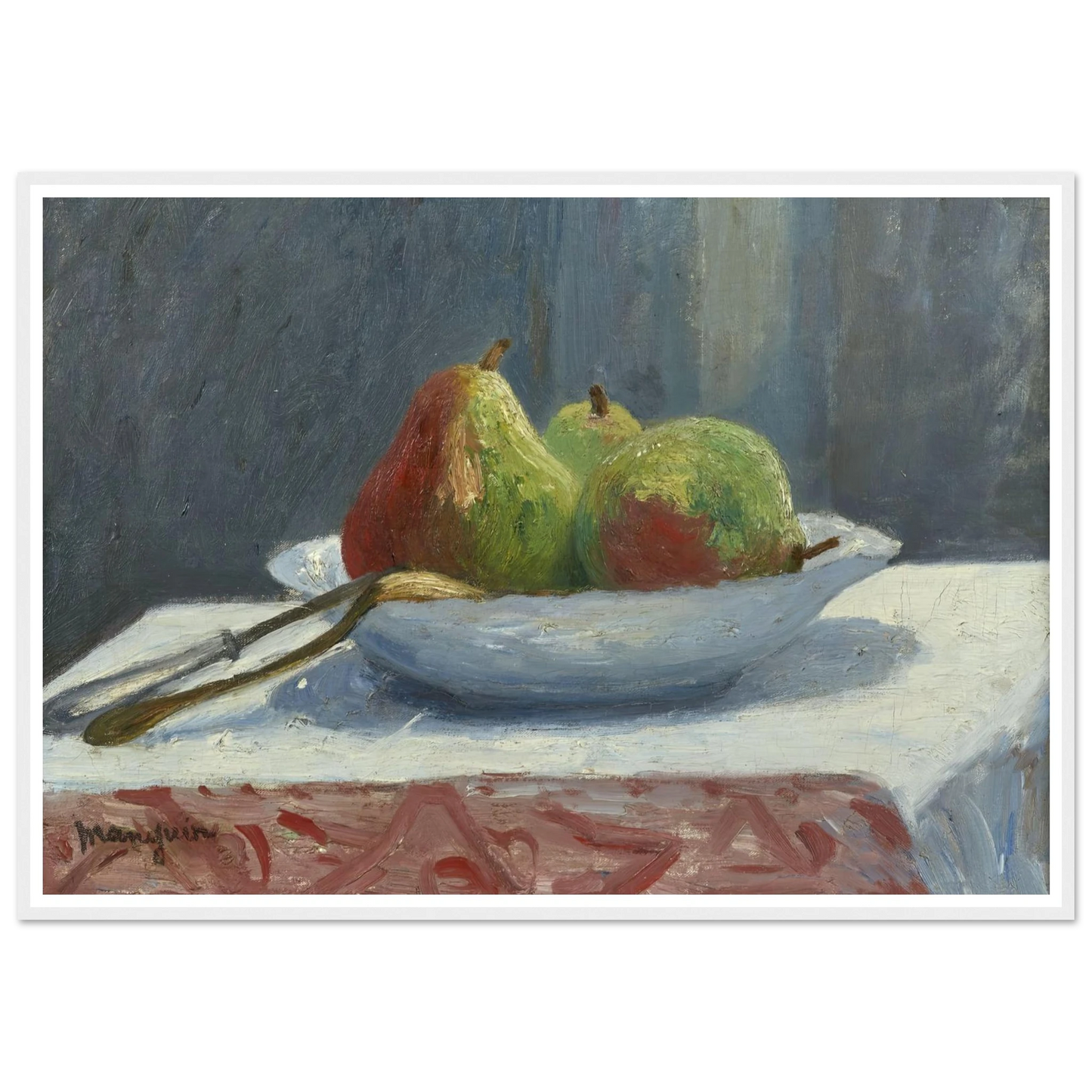 La coupe de poires (1903) Art Print | Henri Manguin - Framed Poster - 30x40 cm / 12x16″ - Black frame