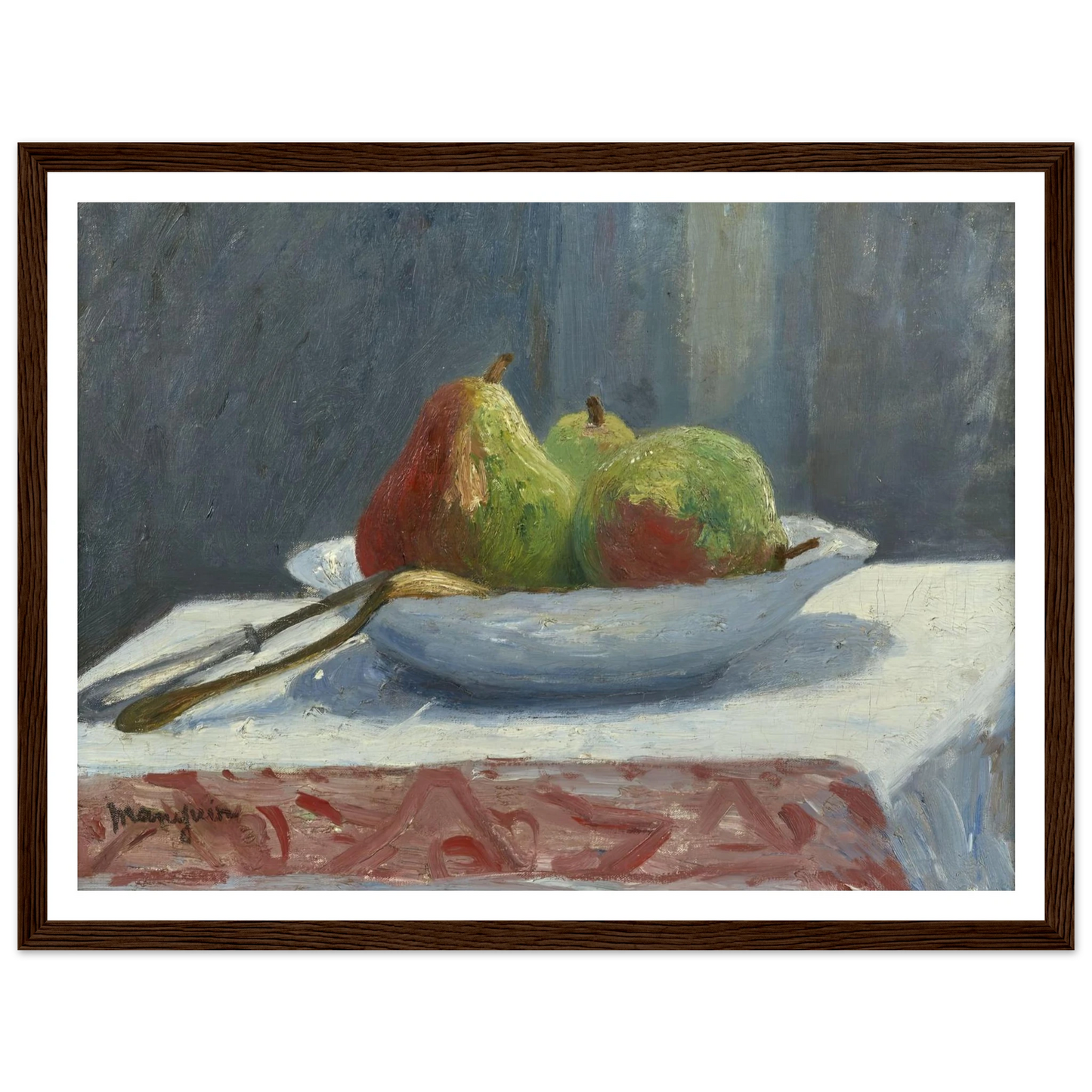 La coupe de poires (1903) Art Print | Henri Manguin - Framed Poster - 30x40 cm / 12x16″ - Black frame
