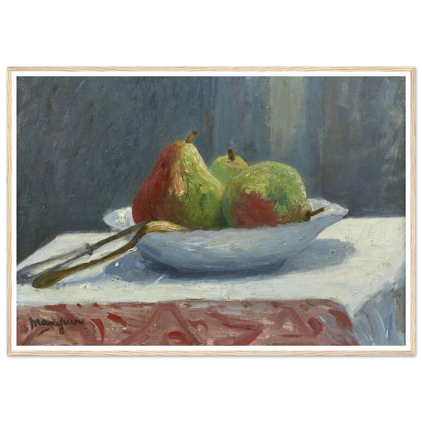 La coupe de poires (1903) Art Print | Henri Manguin - Framed Poster - 30x40 cm / 12x16″ - Black frame