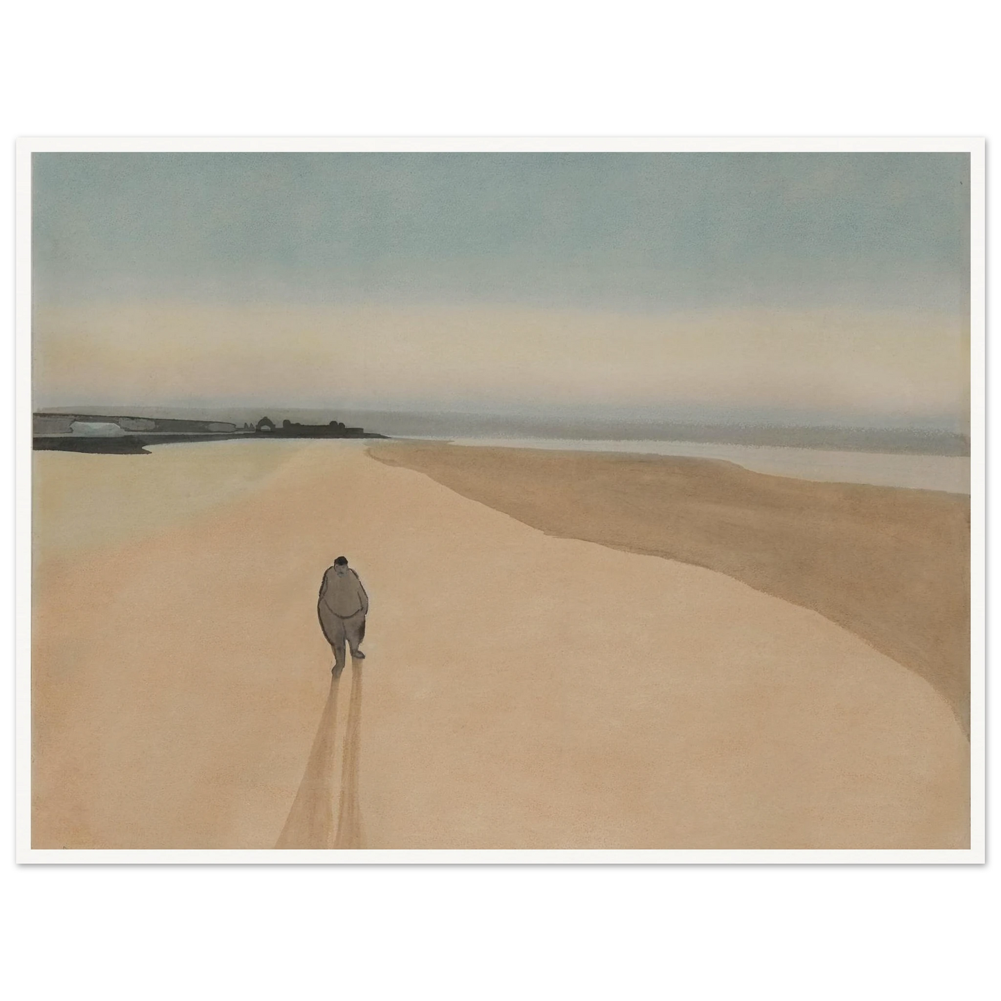 La Démocratie en marche (1908) Art Print | Leon Spilliaert - Framed Poster - 30x40 cm / 12x16″ - Black frame