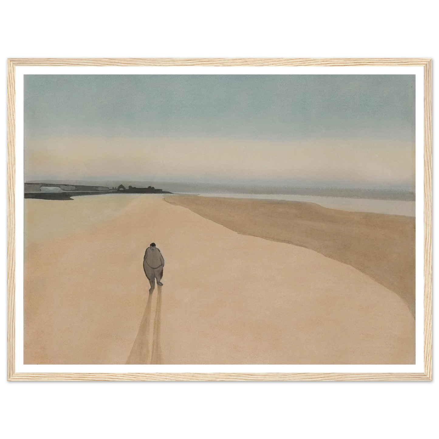 La Démocratie en marche (1908) Art Print | Leon Spilliaert - Framed Poster - 30x40 cm / 12x16″ - Black frame