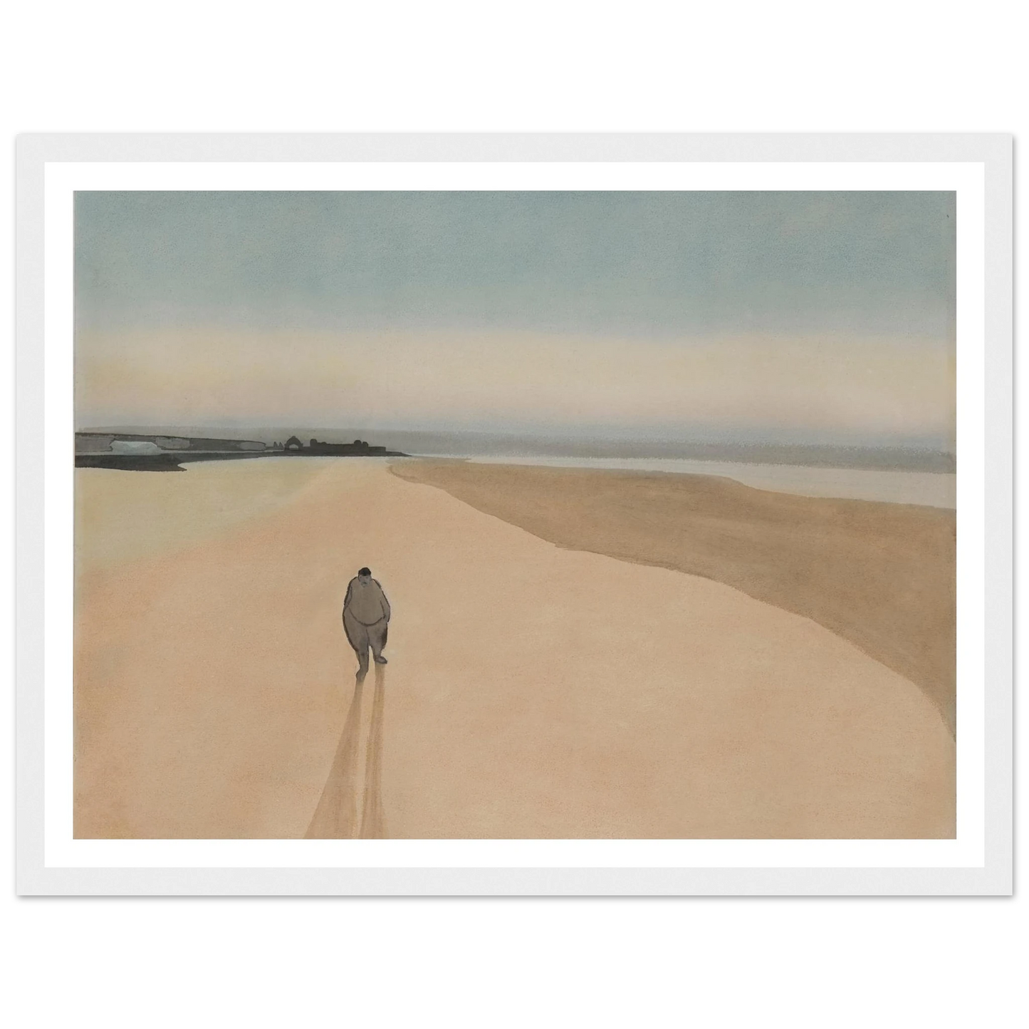 La Démocratie en marche (1908) Art Print | Leon Spilliaert - Framed Poster - 30x40 cm / 12x16″ - Black frame