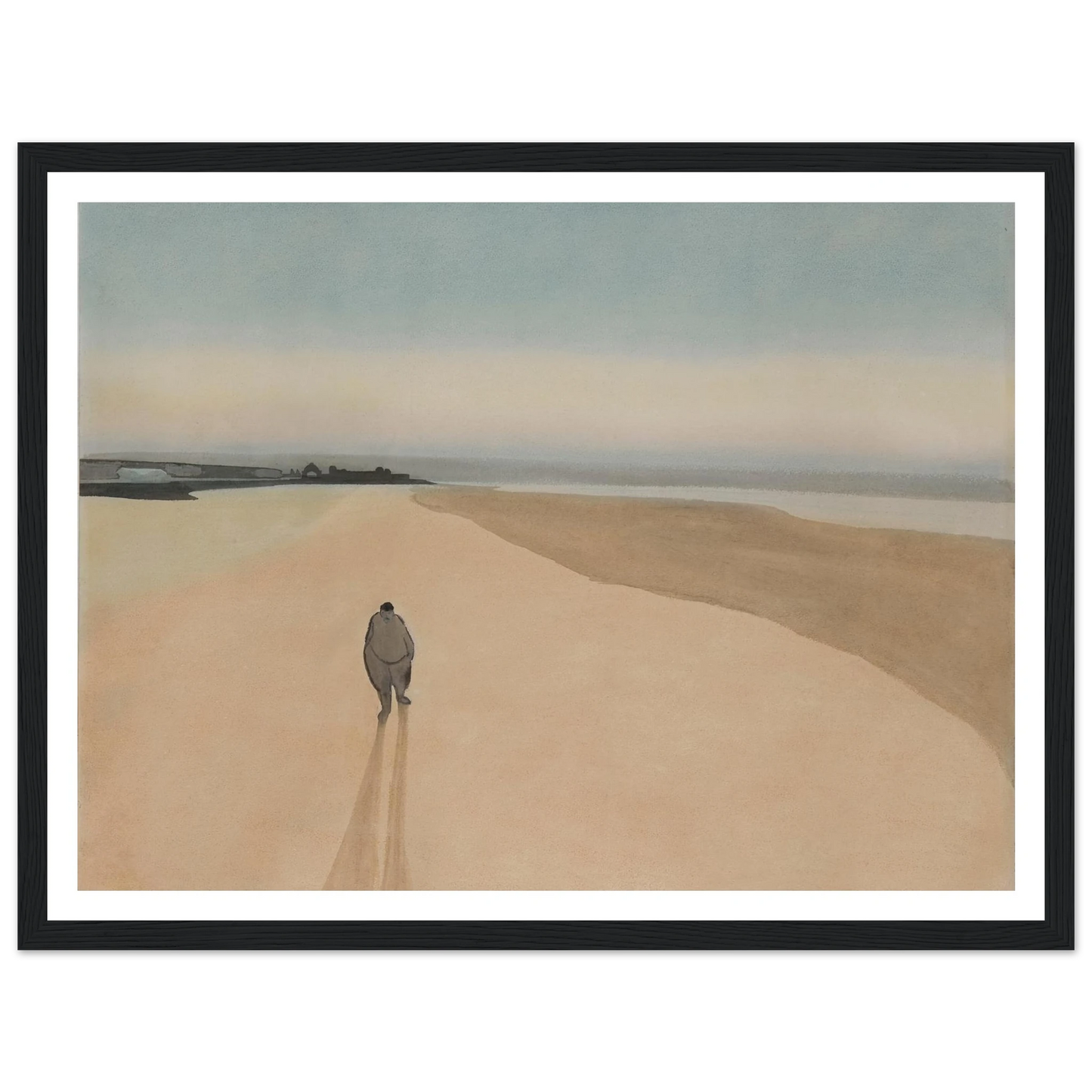 La Démocratie en marche (1908) Art Print | Leon Spilliaert - Framed Poster - 30x40 cm / 12x16″ - Black frame