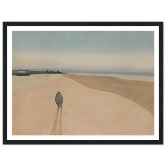 La Démocratie en marche (1908) Art Print | Leon Spilliaert - Framed Poster - 30x40 cm / 12x16″ - Black frame