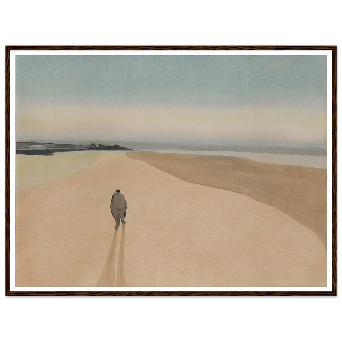 La Démocratie en marche (1908) Art Print | Leon Spilliaert - Framed Poster - 30x40 cm / 12x16″ - Black frame