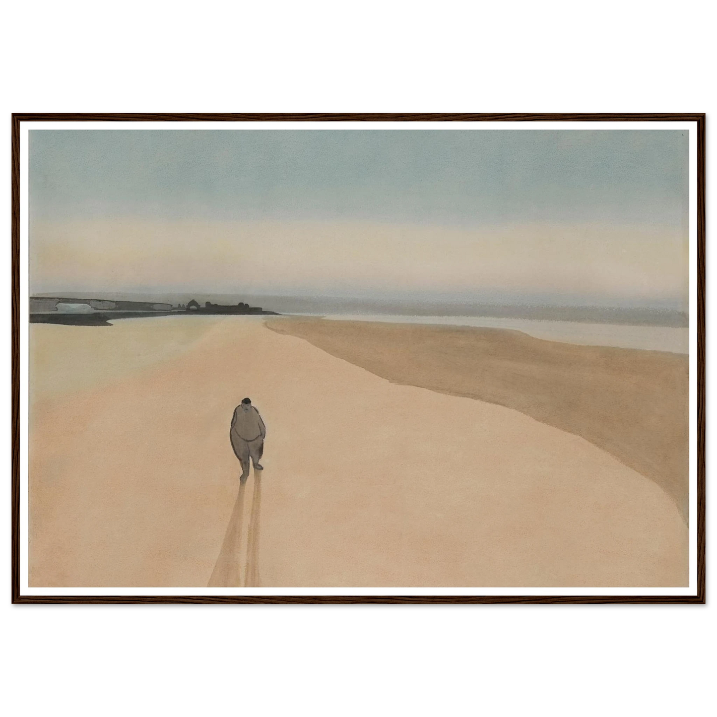 La Démocratie en marche (1908) Art Print | Leon Spilliaert - Framed Poster - 30x40 cm / 12x16″ - Black frame