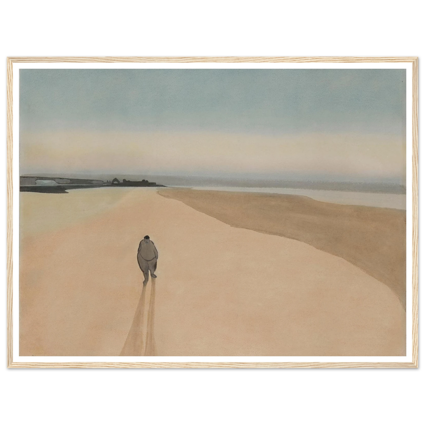 La Démocratie en marche (1908) Art Print | Leon Spilliaert - Framed Poster - 30x40 cm / 12x16″ - Black frame