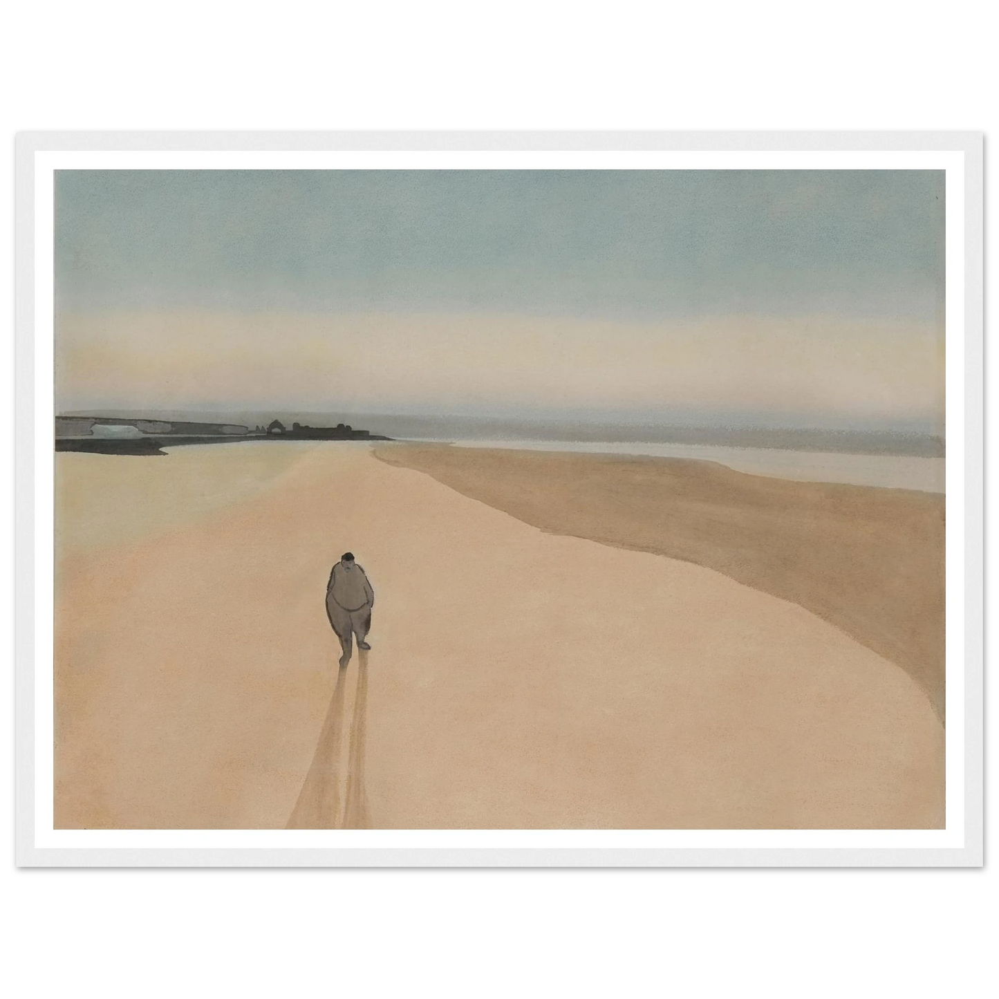 La Démocratie en marche (1908) Art Print | Leon Spilliaert - Framed Poster - 30x40 cm / 12x16″ - Black frame