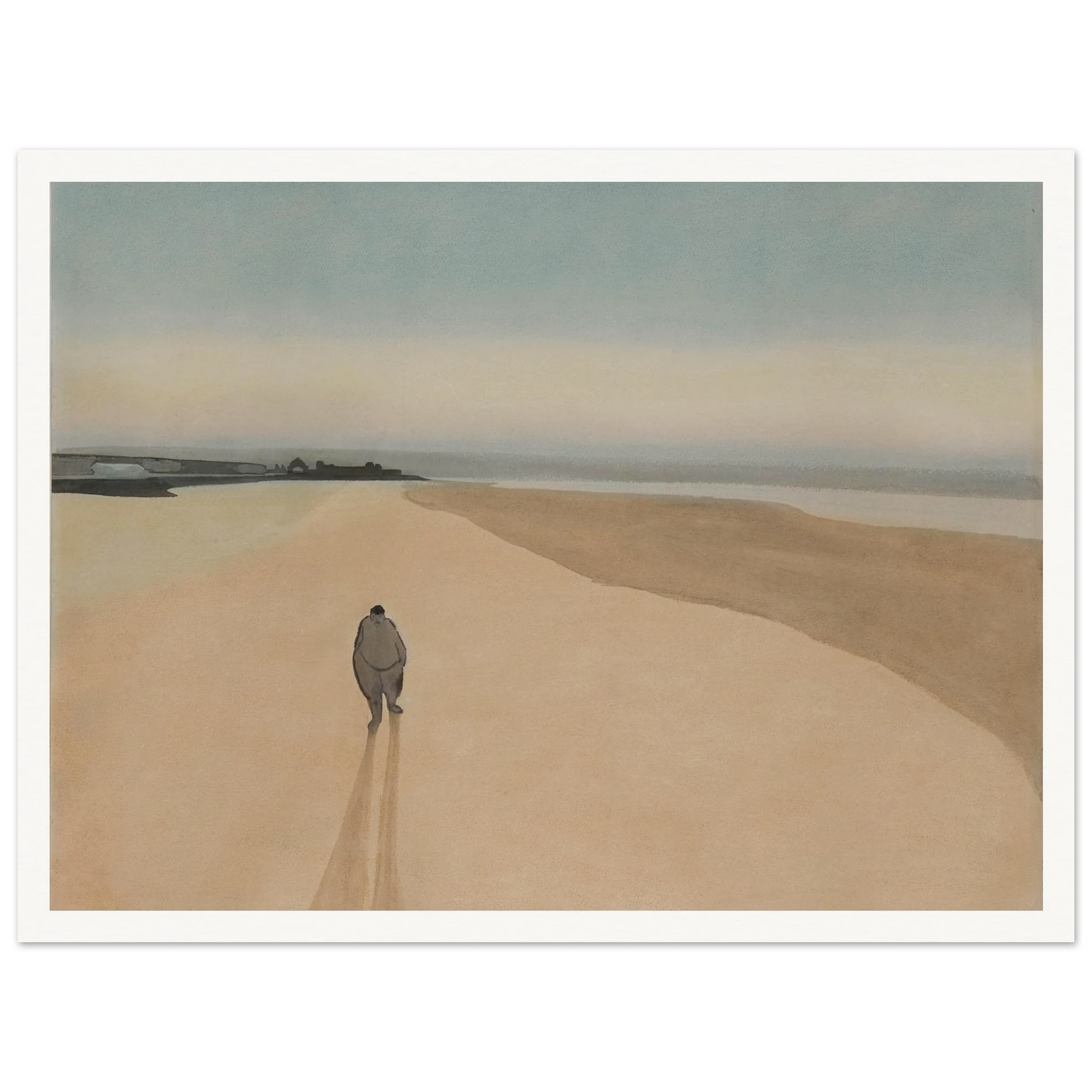 La Démocratie en marche (1908) Art Print | Leon Spilliaert - Framed Poster - 30x40 cm / 12x16″ - Black frame