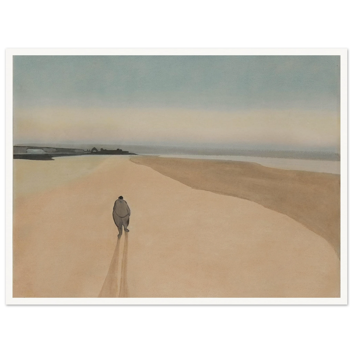 La Démocratie en marche (1908) Art Print | Leon Spilliaert - Framed Poster - 30x40 cm / 12x16″ - Black frame