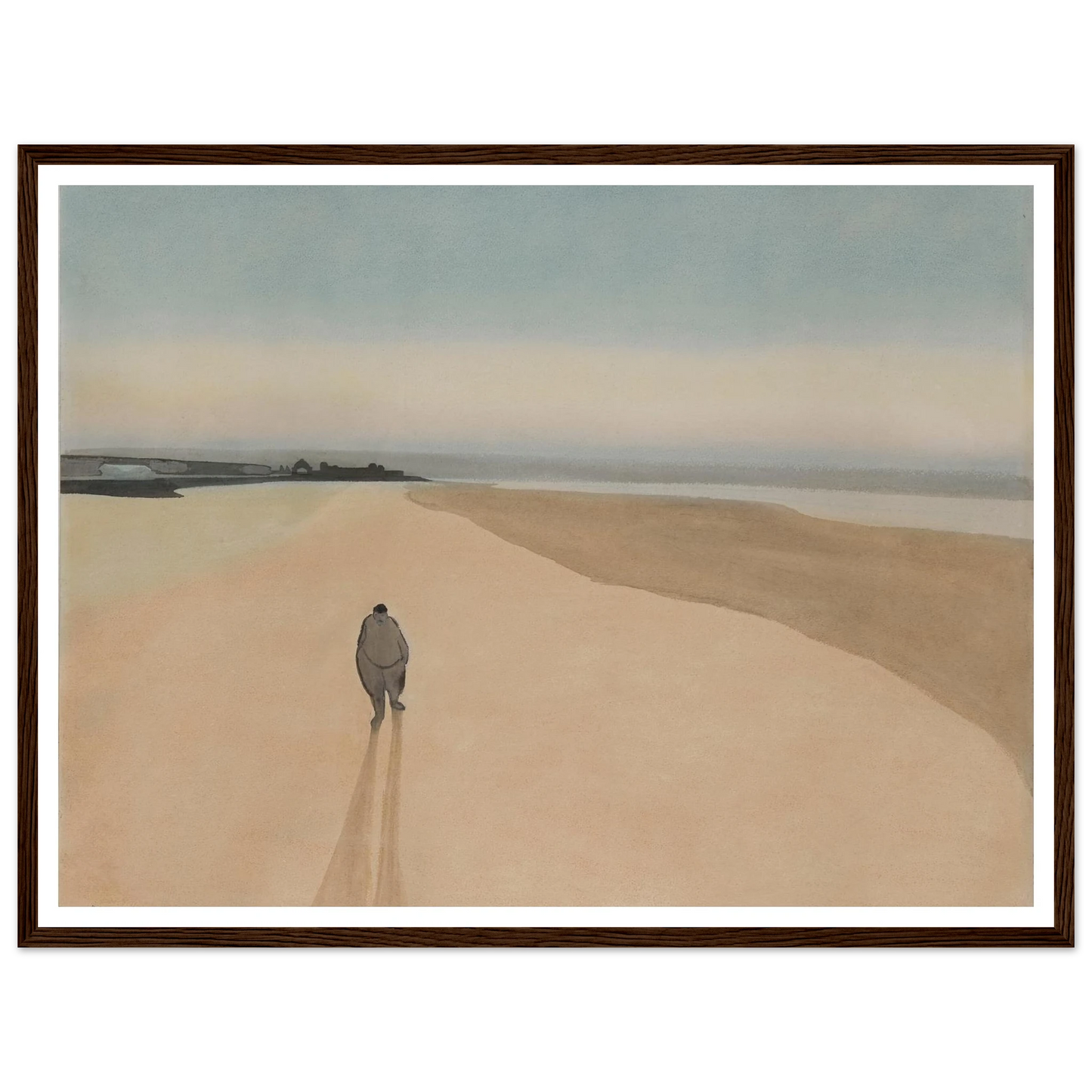 La Démocratie en marche (1908) Art Print | Leon Spilliaert - Framed Poster - 30x40 cm / 12x16″ - Black frame