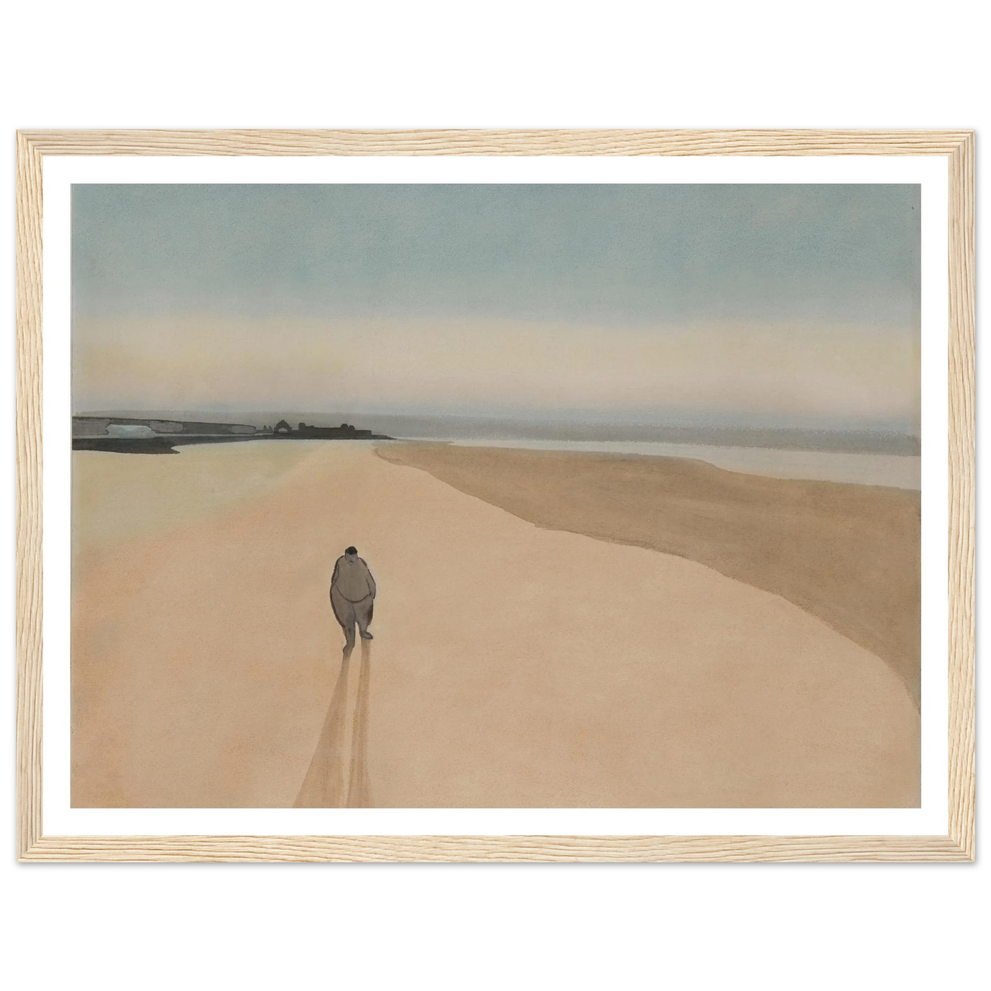 La Démocratie en marche (1908) Art Print | Leon Spilliaert - Framed Poster - 30x40 cm / 12x16″ - Black frame