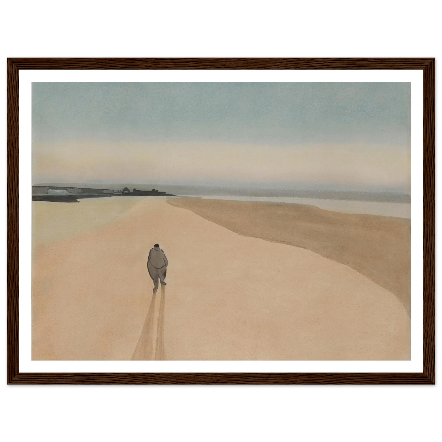 La Démocratie en marche (1908) Art Print | Leon Spilliaert - Framed Poster - 30x40 cm / 12x16″ - Black frame