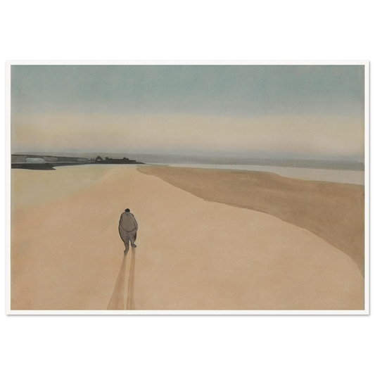 La Démocratie en marche (1908) Art Print | Leon Spilliaert - Framed Poster - 30x40 cm / 12x16″ - Black frame