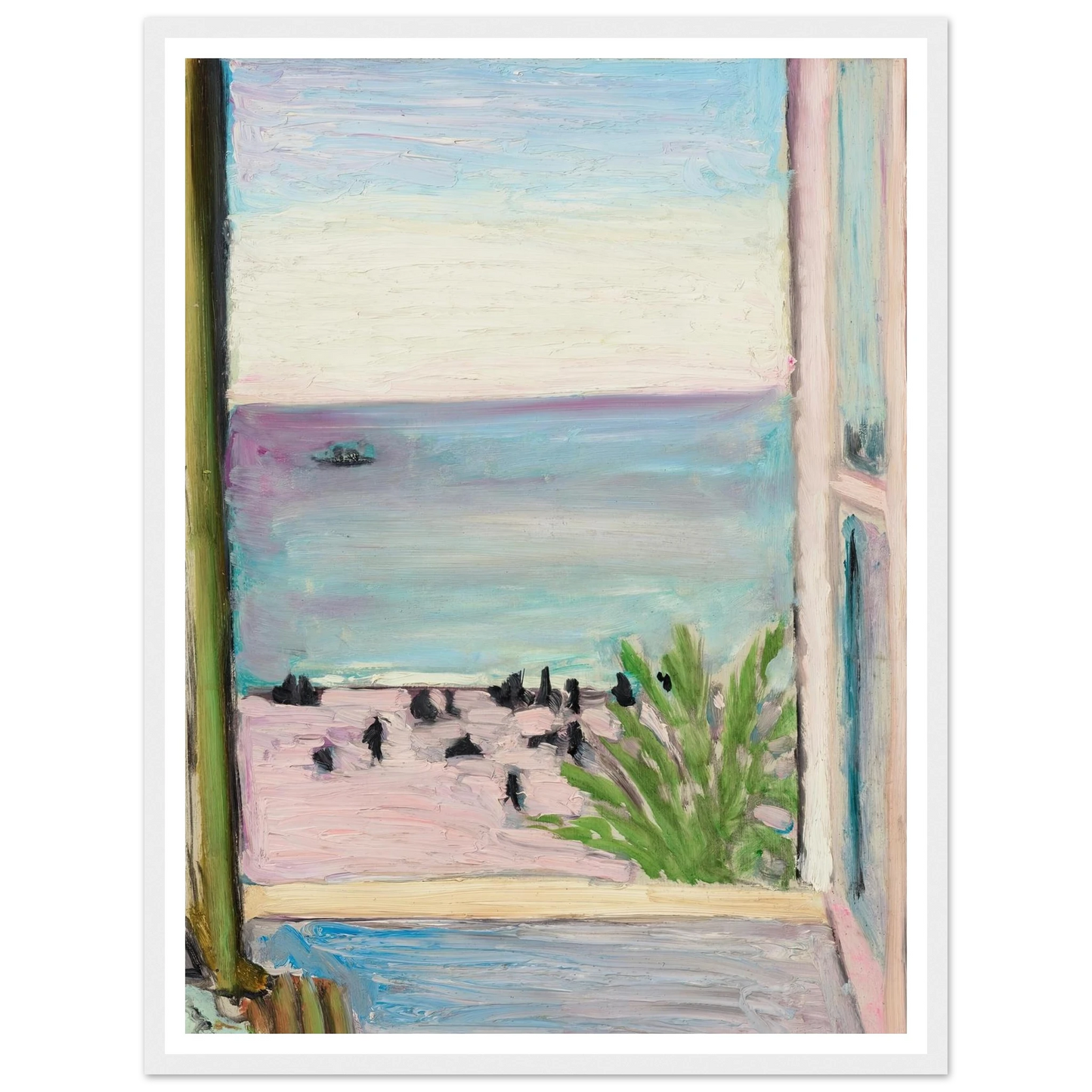 La fenêtre ouverte (1918) Art Print | Henri Matisse - Framed Poster - 30x40 cm / 12x16″ - Black frame