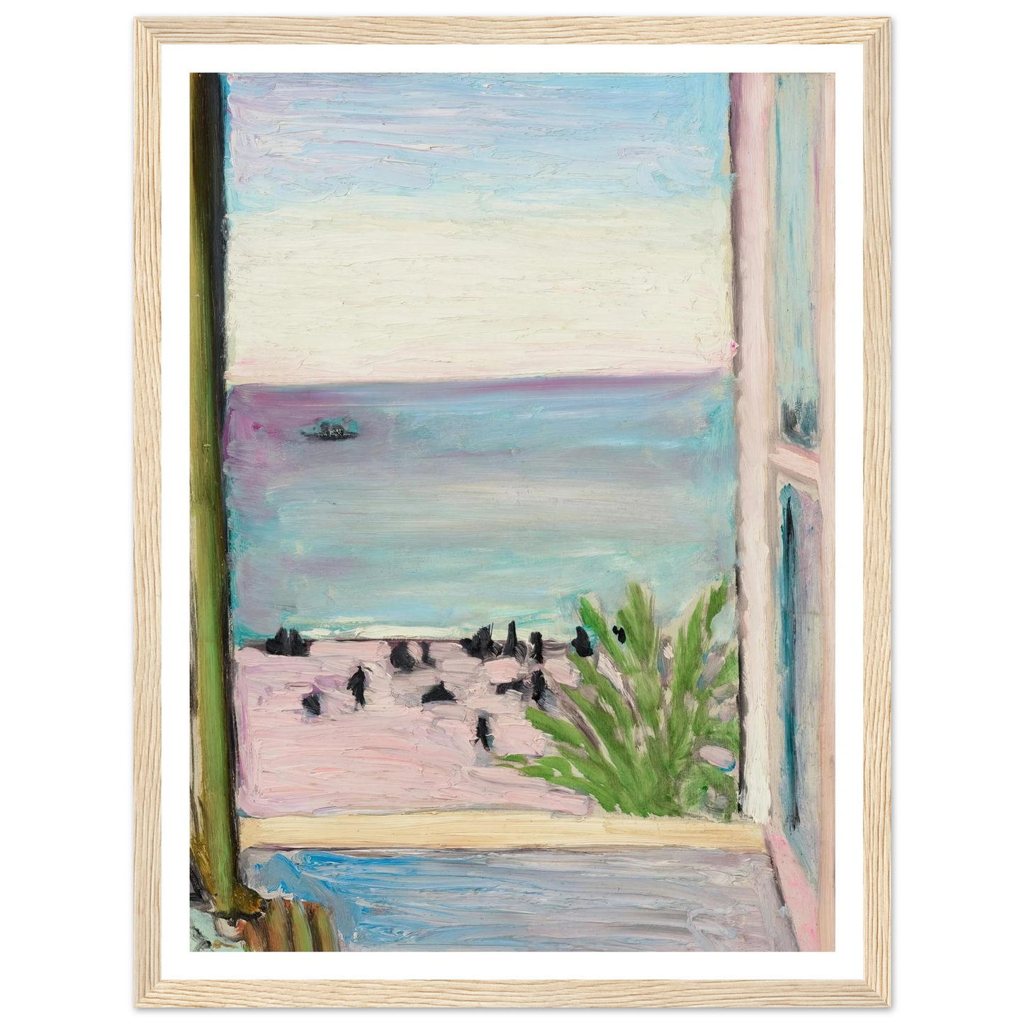 La fenêtre ouverte (1918) Art Print | Henri Matisse - Framed Poster - 30x40 cm / 12x16″ - Black frame