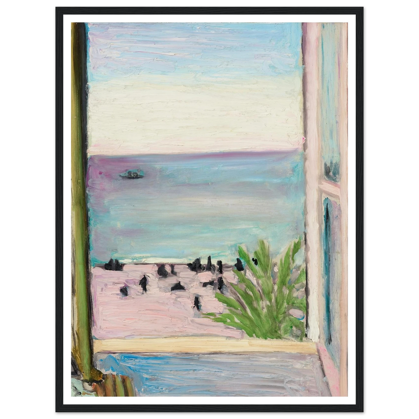 La fenêtre ouverte (1918) Art Print | Henri Matisse - Framed Poster - 30x40 cm / 12x16″ - Black frame