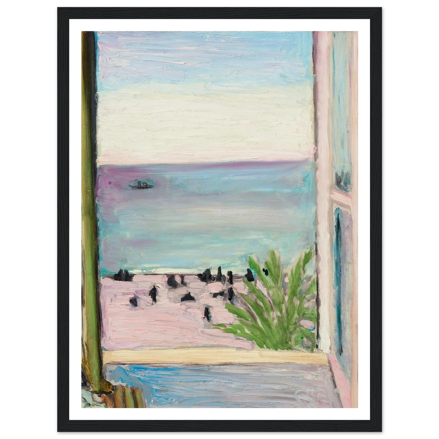 La fenêtre ouverte (1918) Art Print | Henri Matisse - Framed Poster - 30x40 cm / 12x16″ - Black frame
