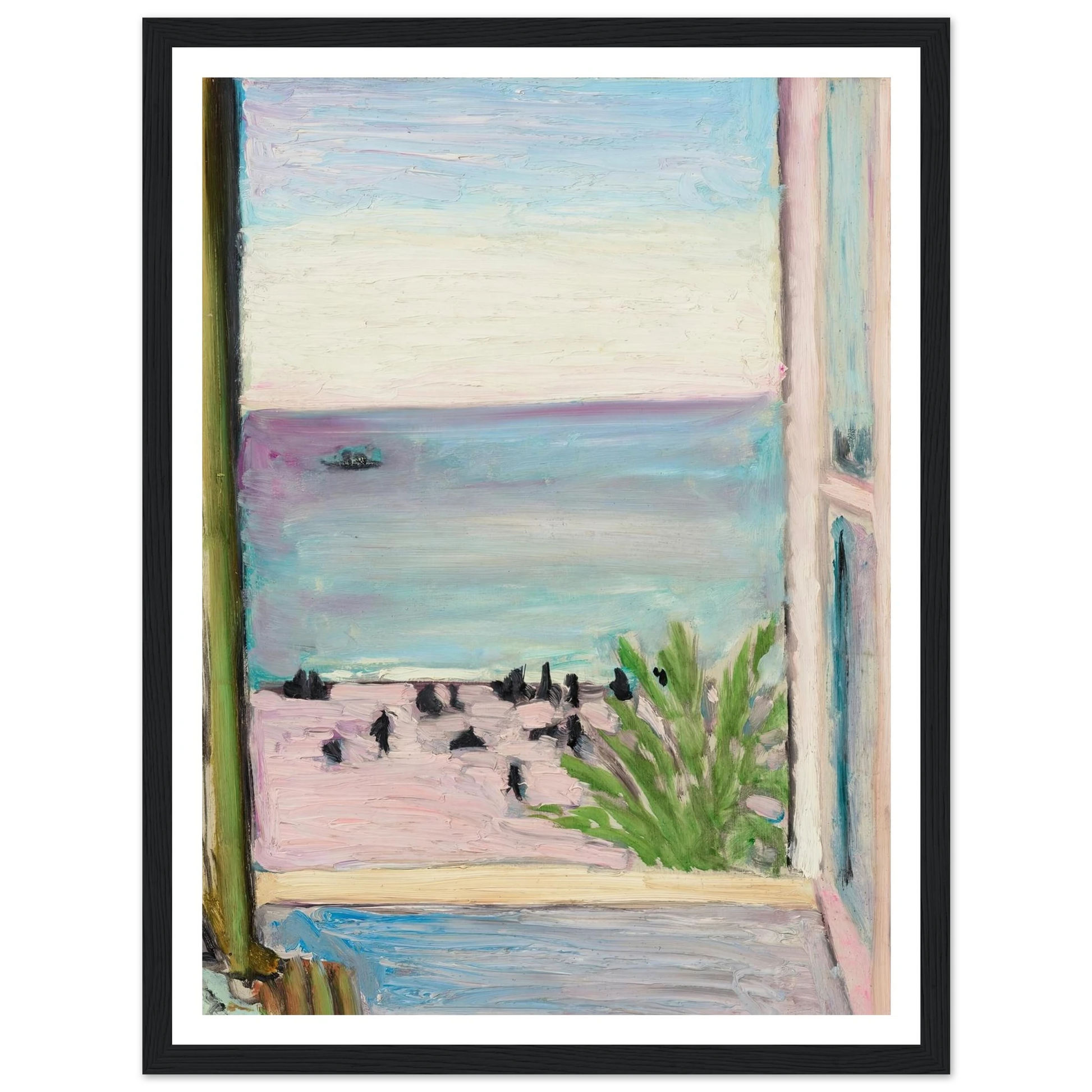 La fenêtre ouverte (1918) Art Print | Henri Matisse - Framed Poster - 30x40 cm / 12x16″ - Black frame