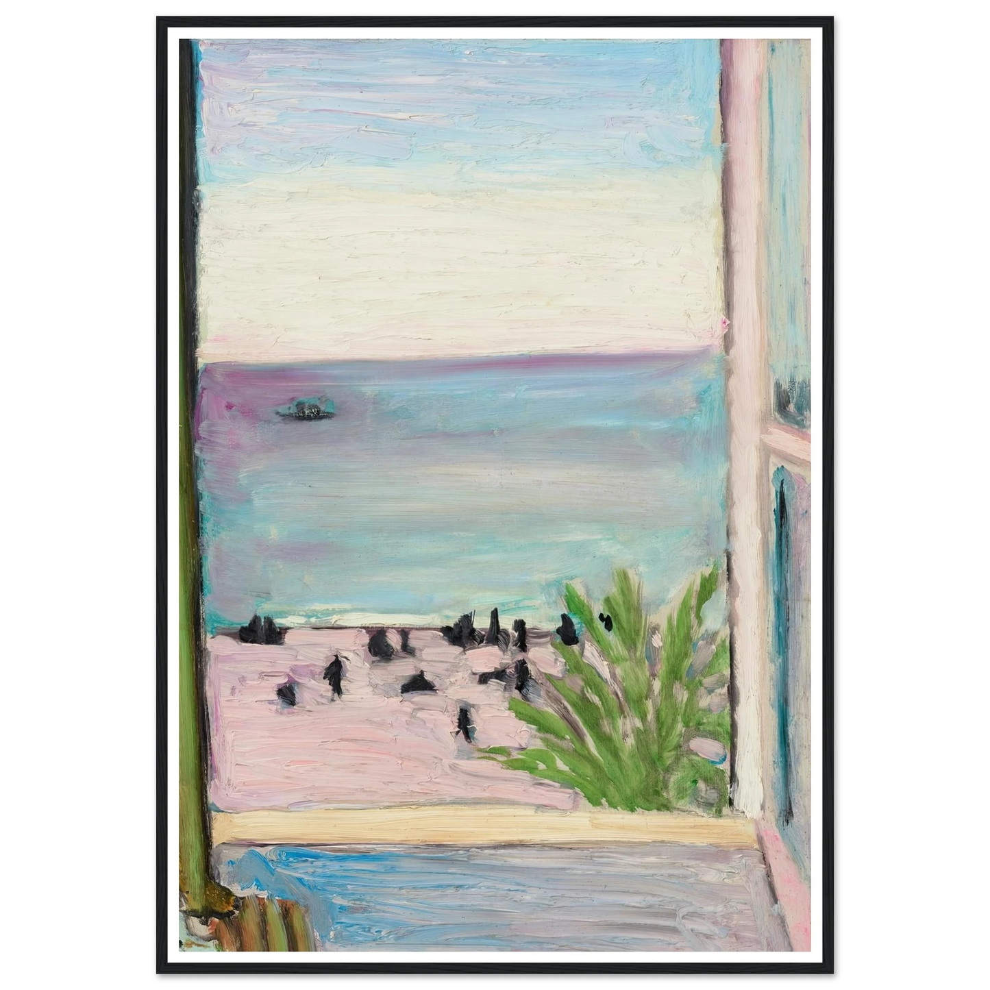 La fenêtre ouverte (1918) Art Print | Henri Matisse - Framed Poster - 30x40 cm / 12x16″ - Black frame