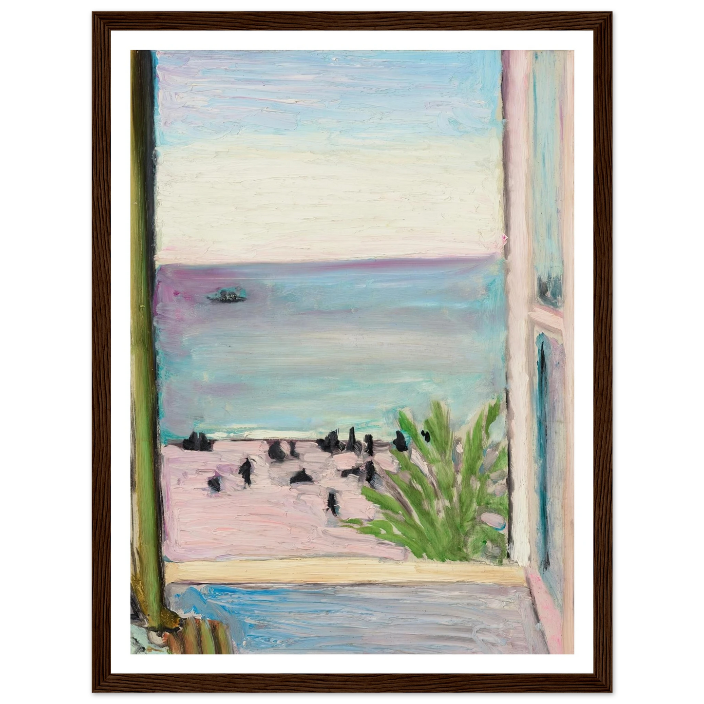 La fenêtre ouverte (1918) Art Print | Henri Matisse - Framed Poster - 30x40 cm / 12x16″ - Black frame