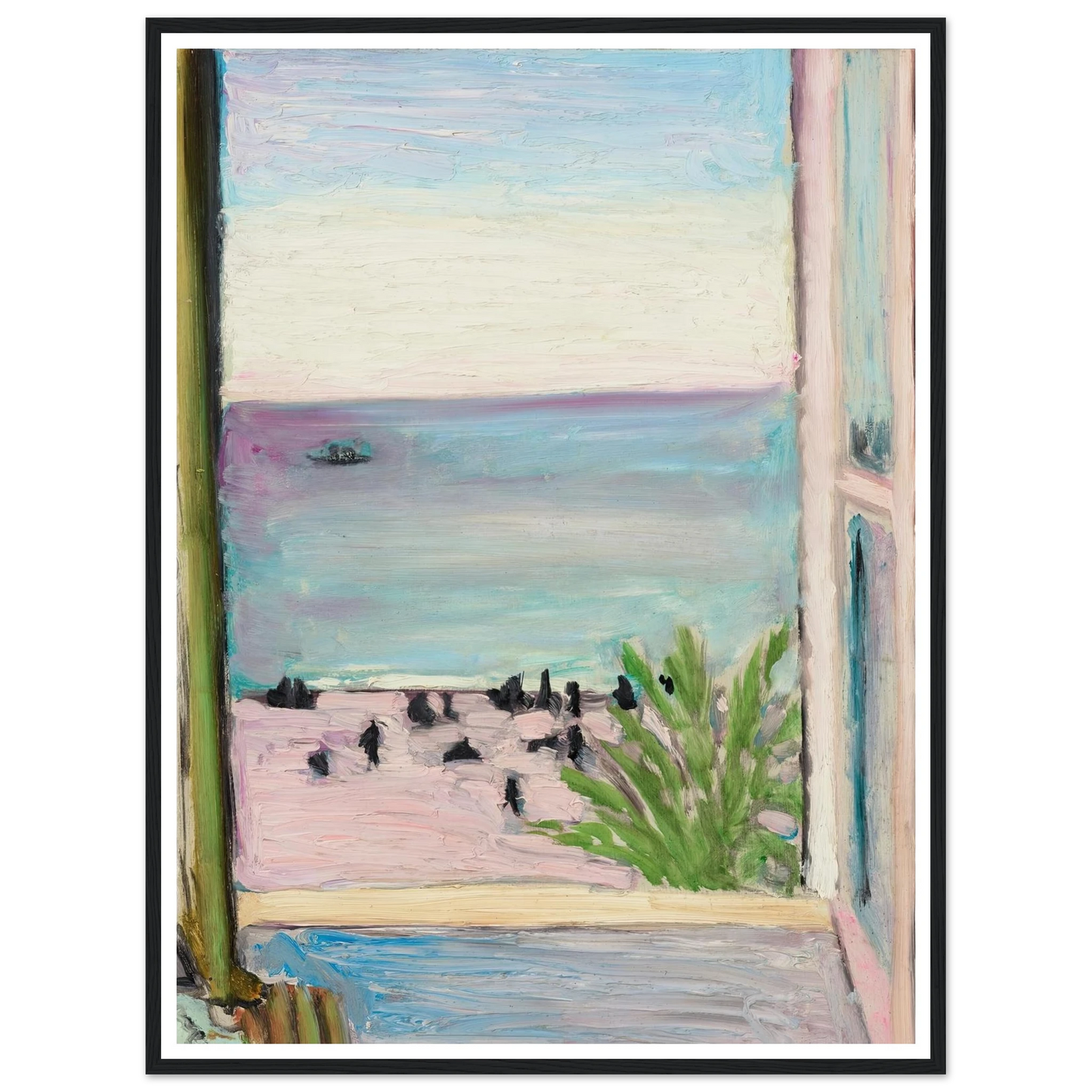 La fenêtre ouverte (1918) Art Print | Henri Matisse - Framed Poster - 30x40 cm / 12x16″ - Black frame