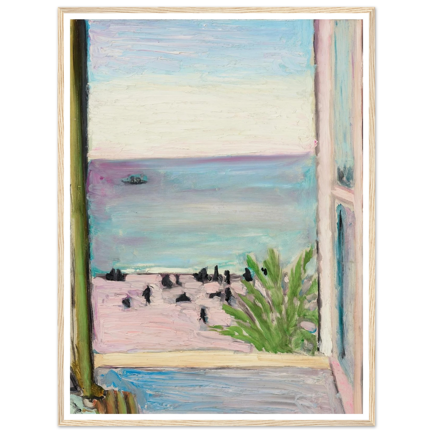 La fenêtre ouverte (1918) Art Print | Henri Matisse - Framed Poster - 30x40 cm / 12x16″ - Black frame