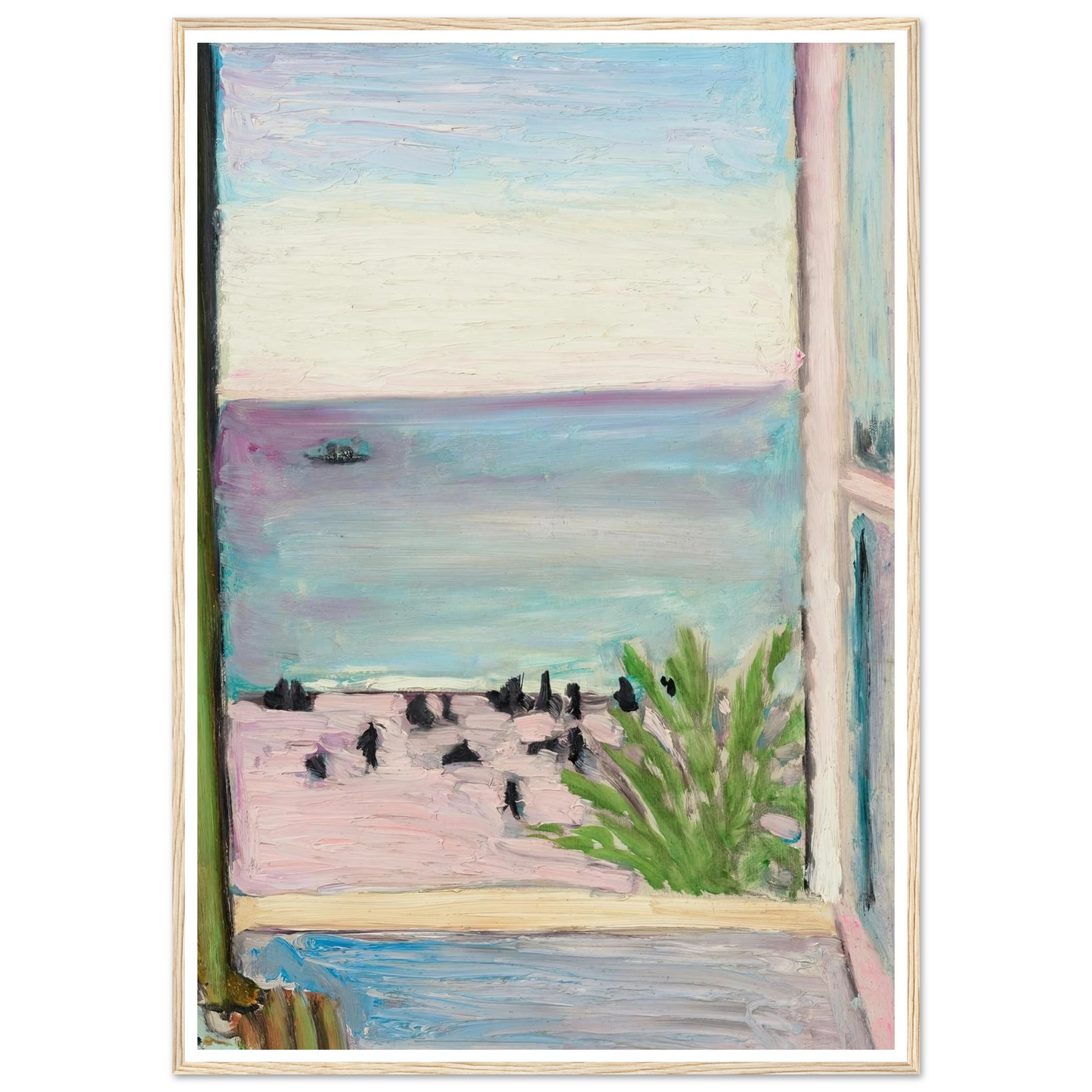 La fenêtre ouverte (1918) Art Print | Henri Matisse - Framed Poster - 30x40 cm / 12x16″ - Black frame