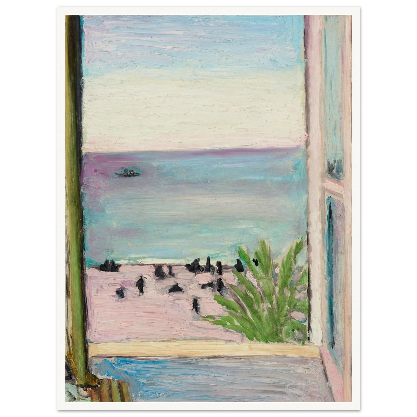 La fenêtre ouverte (1918) Art Print | Henri Matisse - Framed Poster - 30x40 cm / 12x16″ - Black frame