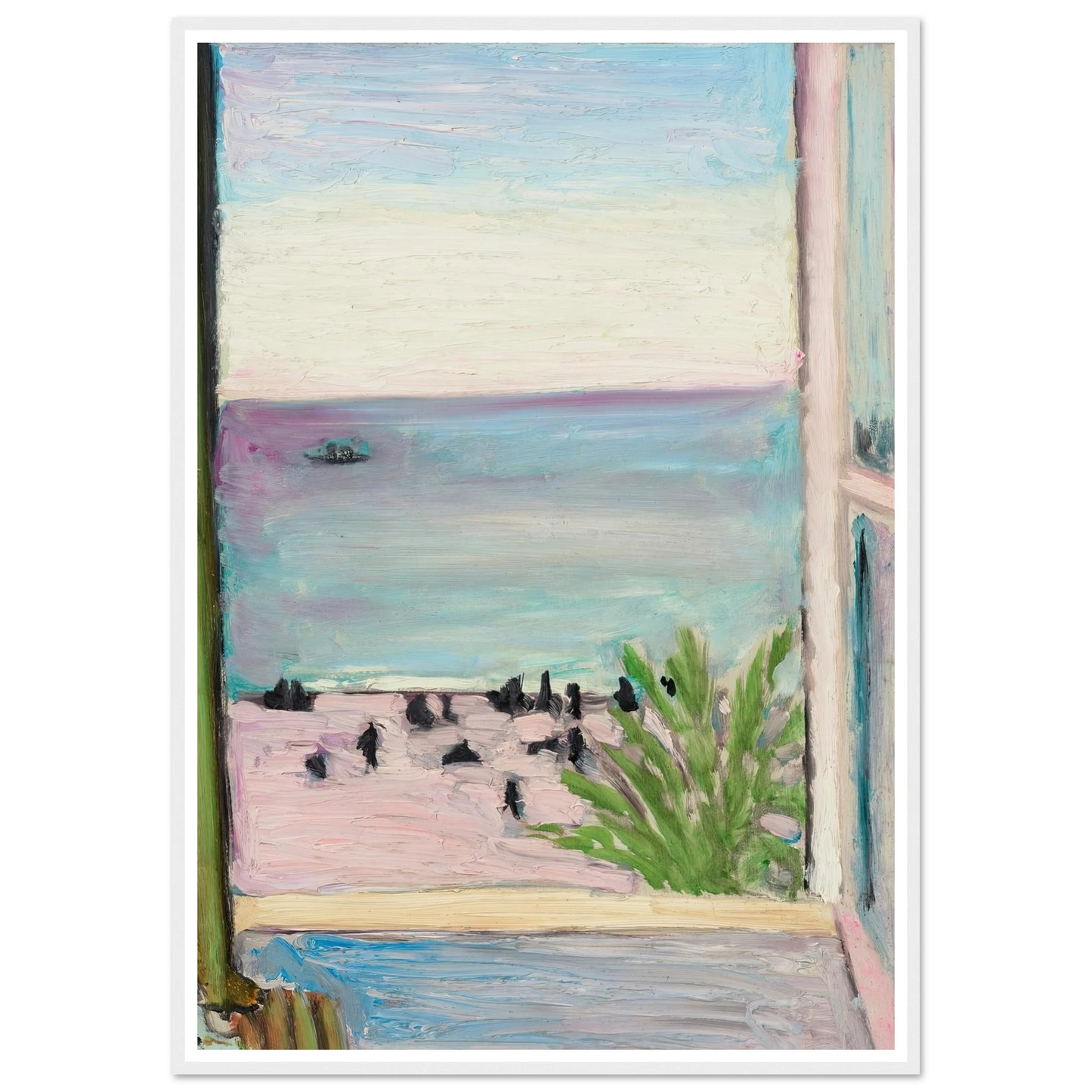 La fenêtre ouverte (1918) Art Print | Henri Matisse - Framed Poster - 30x40 cm / 12x16″ - Black frame