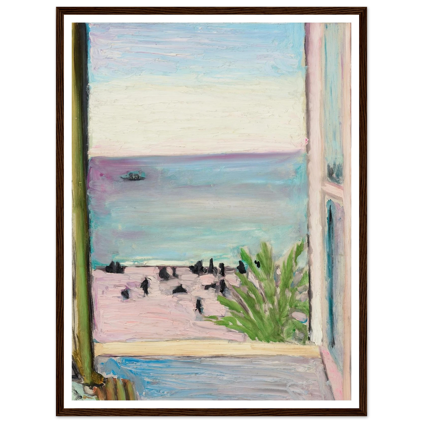 La fenêtre ouverte (1918) Art Print | Henri Matisse - Framed Poster - 30x40 cm / 12x16″ - Black frame